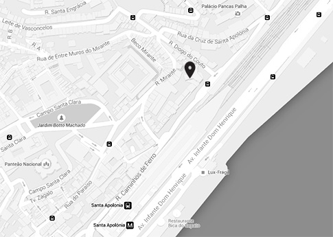 Mapa da Localização do Estúdio de Arquitectura UMA Collective